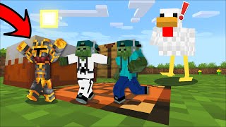 Minecraft BABY HIDE AND SEEK WITH ZOMBIES !! DON'T GET CAUGHT BY A ZOMBIE !! Minecraft Mods