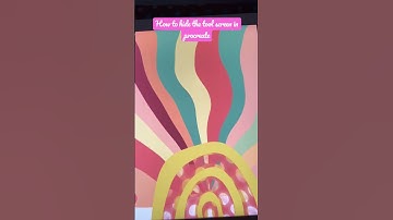 How to hide the tool bar in procreate #procreateapp #forbeginners #ipadpro #stepbystep