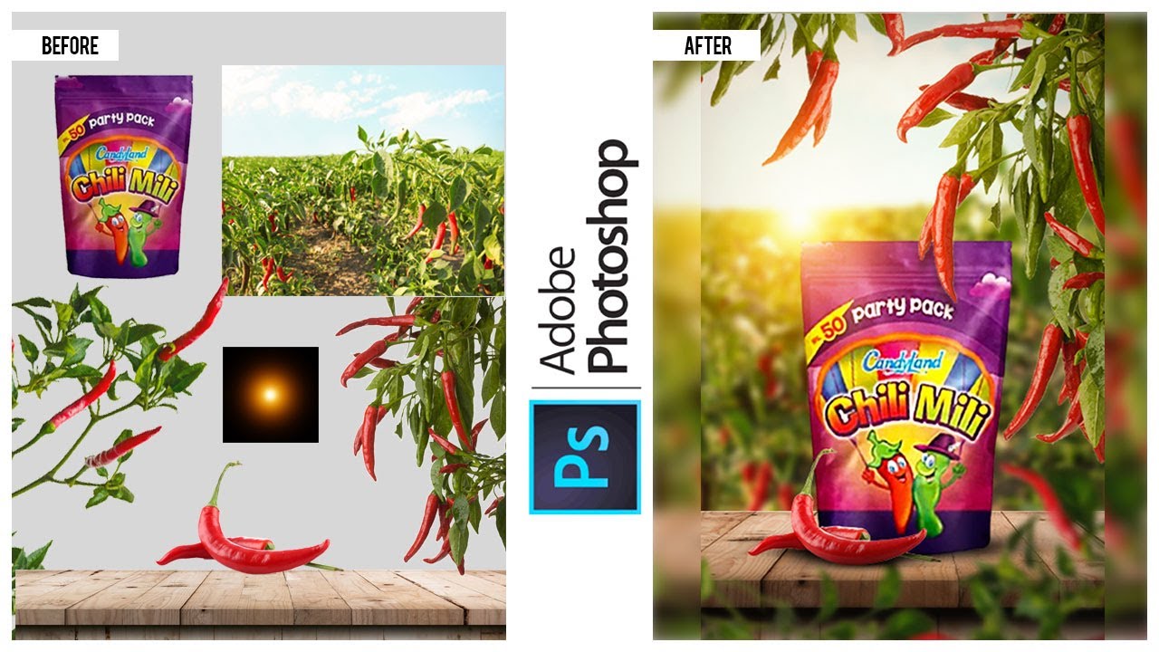 Chili mili poster design photoshop | photoshop tutorial |