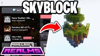 How To Get Skyblock In Minecraft Bedrock Realm! - Tutorial