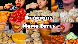 Asmr Variety Of Momo Eating Mukbang Chicken & Veg Momos Tasty Bites Foodusbang