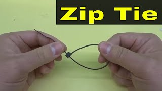 How To Undo A Zip Tie Without Cutting It-Cable Tie Tutorial