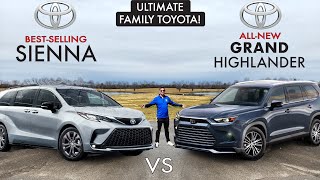 #1 FAMILY TOYOTA??  2024 Toyota Grand Highlander vs. Toyota Sienna: Comparison