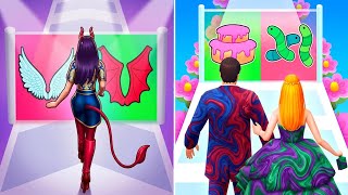 Build A Wedding 💍 vs Queens Race 👠 | Bride Runner Challenge! screenshot 5