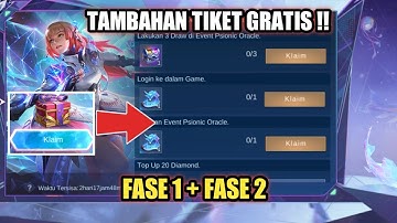 CARA MENDAPATKAN TAMBAHAN TIKET DRAW GRATIS EVENT SKIN GUINEVERE LEGEND - PSIONIC ORACLE MLBB