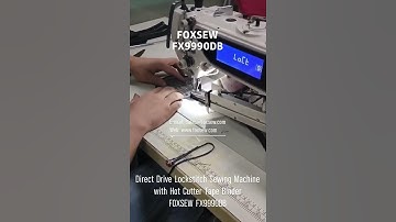 Direct Drive Lockstitch Sewing Machine with Hot Cutting Tape Binder