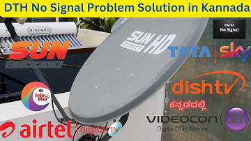 All DTH No Signal Problem Solution in Kannada📡 |DTH Dish Adjustment Antenna