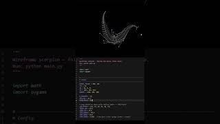 I Made a Wireframe Scorpion That Follows Your Mouse | Python + Pygame.....#reels #viral #code #anime