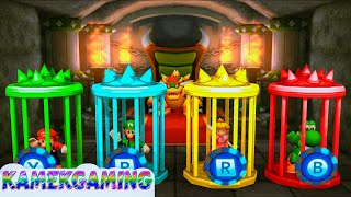 Mario Party 5 Minigames Mario Vs Yoshi Vs Peach Vs Luigi #kamekgaming