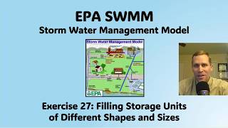 EPA SWMM Exercise 27 - Filling Storage Units of Different Shapes and Sizes