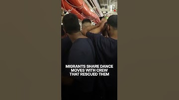 Thumbnail of Watch: Migrants Dance with Crew that Rescued Them | Subscribe to Firstpost