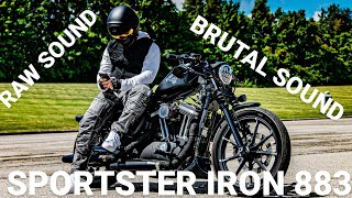Sportster Iron 883: Start-Up, and the Brutal Sound of Custom Exhaust