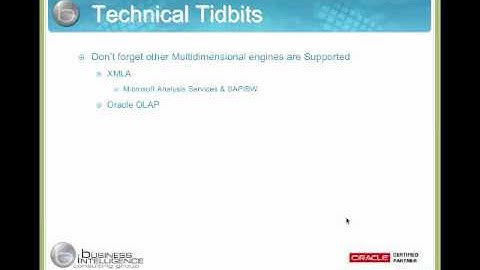 BICG Webinar Series:  OBIEE 11g Essbase and Performance Management Integration  Part 4 of 5