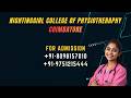 NIGHTINGGIRL COLLEGE OF PHYSIOTHERAPHY COIMBATORE CAMPUS TOUR COURSE FACILITIES FULL REVIEW