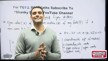 DSSSB/UP/CHD TGT PGT Math EIGEN VALUE #tgtmaths #tgt #pgt #pgtmaths #dsssbtgtmaths #uptgtmathclasses