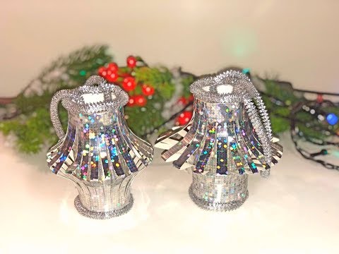 НОВОГОДНИЕ ПОДЕЛКИ. ПОДЕЛКИ НА НОВЫЙ ГОД СВОИМИ РУКАМИ. ИГРУШКИ НА ЕЛКУ. ФОНАРИК ИЗ БУМАГИ.