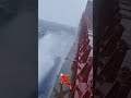 Easy Job? Think Again 🌊🚢 #ocean #ship #storm #waves #northsea