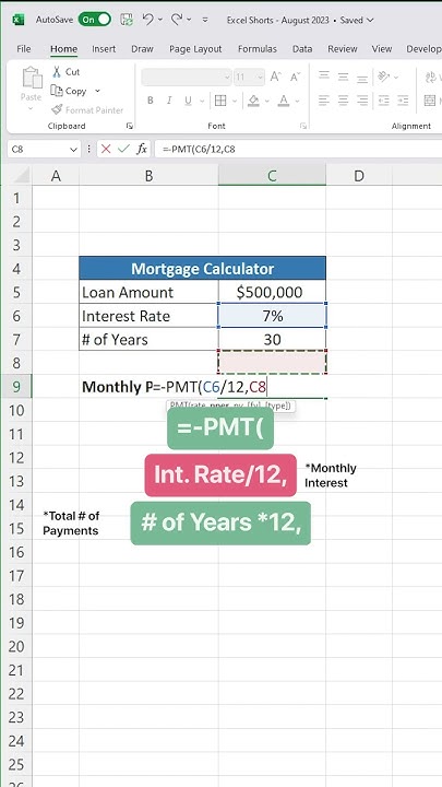 how-to-calculate-mortgage-payment-in-10-seconds-excel-exceltips