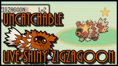 LIVE!! Uncatchable shiny ZIGZAGOON at Emerald!! [EMULATOR]