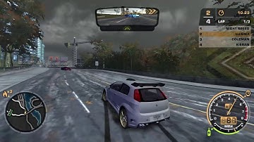 Fisher Road Lap Knockout NFS MW 2005 #nfsmostwanted #fiatpunto  #nfsmw  #needforspeed