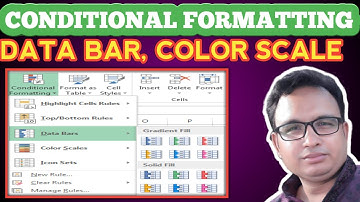 Conditional Formatting with Data Bar, Color Scales in Excel|Excel Bangla Tutorial