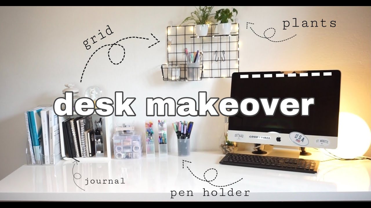 🪴 desk makeover / aesthetic, functional, minimal