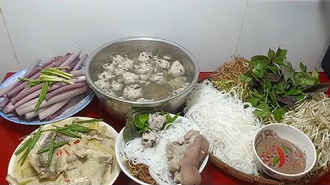 Dân dả miền tây cá đù rim nước cốt dừa, bún mộc nấu giò heo công thức nhà nấu