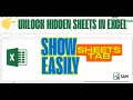 👉 Unlock Hidden Sheets in Excel–Show Sheets Tab Easily! #excel #exceltips #exceltricks #excelinhindi