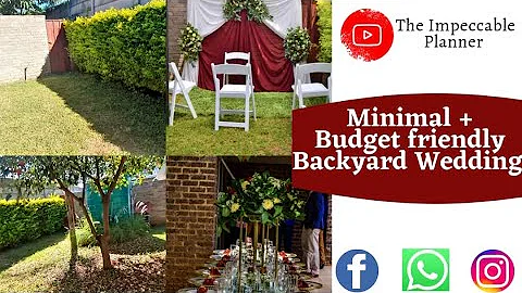 Minimal + Budget Friendly Backyard Wedding Decor