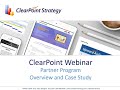 Clearpoint strategy webinar  partners