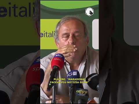 Video Platini: Maradona? Faceva più notizia di me