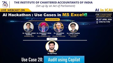 Hackathon 2: Series 1 - Use Case 20 | Audit using Copilot | CA Arpit Taneja