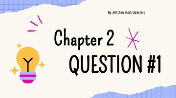 Chapter 2 - Cost Behavior Analysis: Question #1
