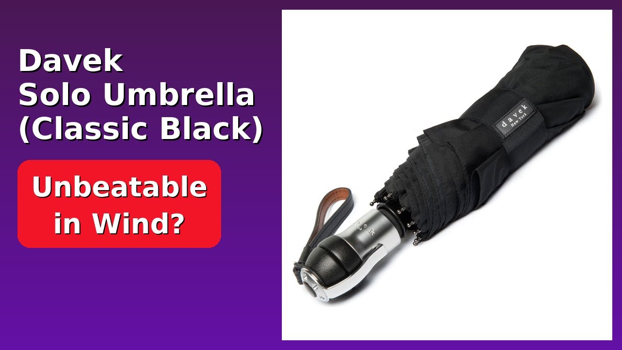 REVIEW (2026): Davek Solo Umbrella (Classic Black). Features