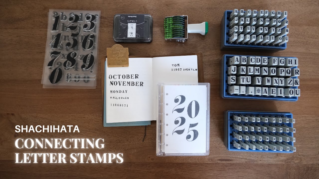 Shachihata Patterned Rubber Stamp, Linkable Alphabet Set, Gra-5M - View #10