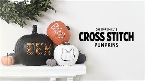 One More Minute: Cross Stitch Pumpkins