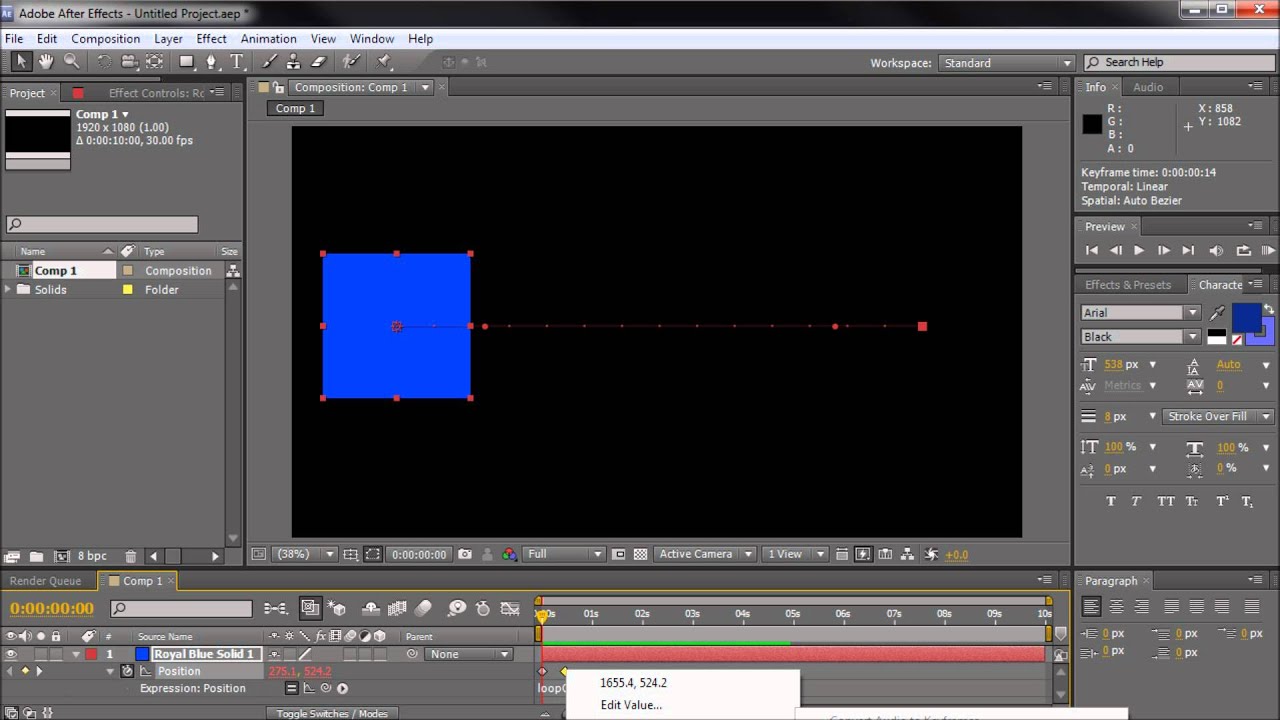 After effects loop circle