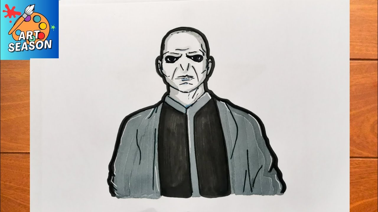 How to Draw Lord Voldemort from Harry Potter YouTube