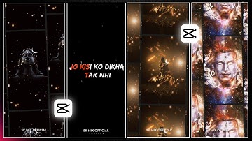 Mahakal status editing in capcut 🔱 | capcut video editing tutorial