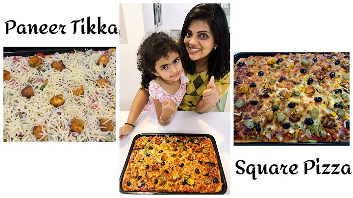 Making Square Pizza/Paneer Tikka Family Pizza