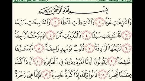 سورة النازعات للشيخ زكي داغستاني رحمه الله