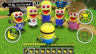 HOW TO SURVIVE AS MINION vs ALL  MINION.EXE ! Minions Minecraft GAMEPLAY Movie