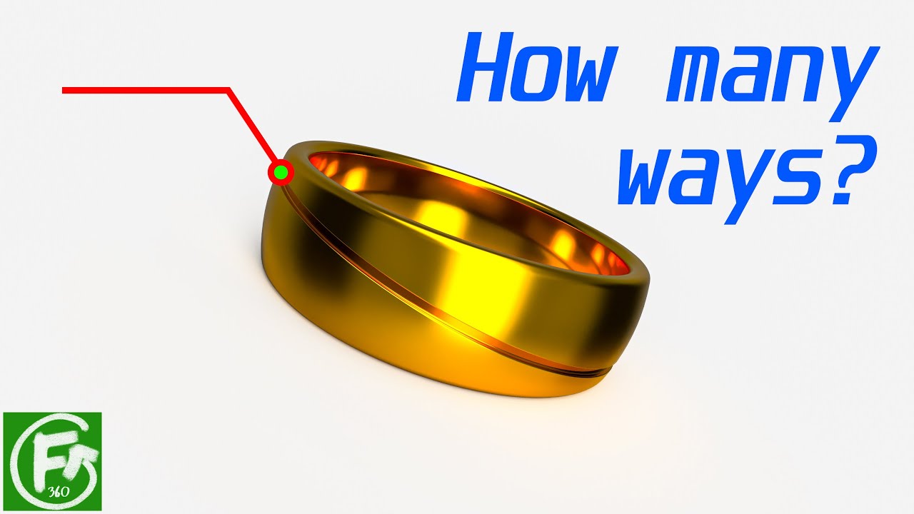 Fusion 360 How many ways? (Groove only) YouTube