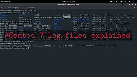 Centos log files