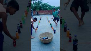 I took brother lightly 🤪wait for a twist #tricky #funny #challenge #game #running #run #colddrink