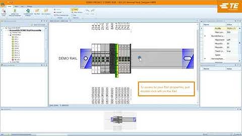 ERD3D How to access my DIN rail properties - Easy Rail Designer 3D