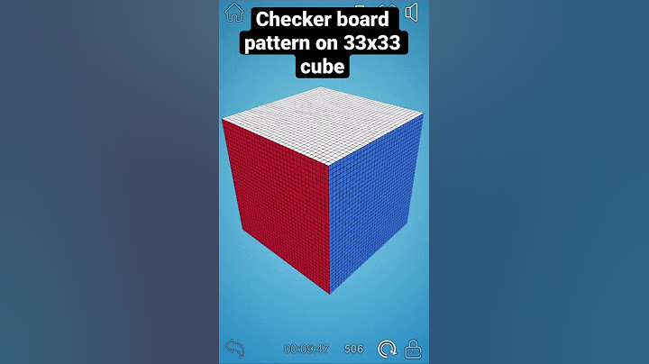 33x33 Rubik’s cube biggest pattern