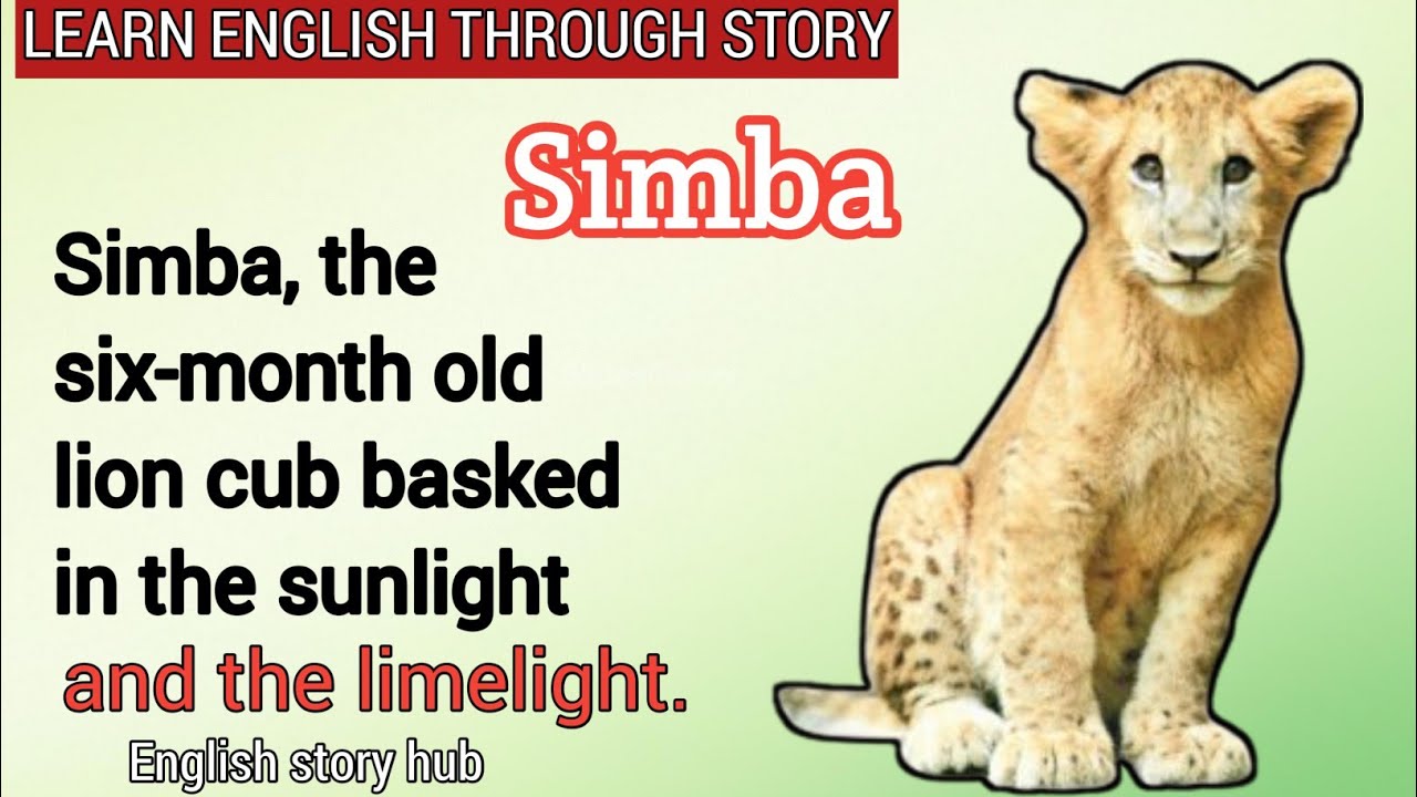 Learn English Through Stories/level 01/simba - YouTube