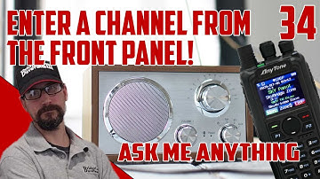 How to Enter a Channel from the Front Panel Into an AnyTone Radio!