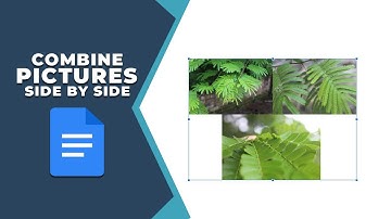How to combine pictures side by side in Google Docs